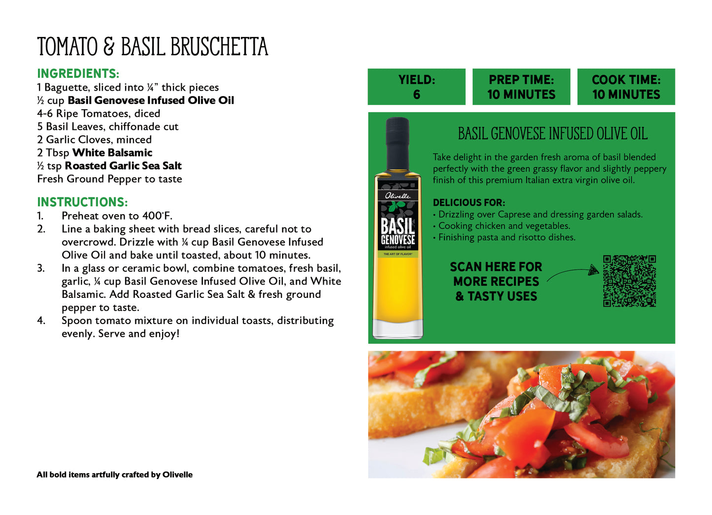 Basil Genovese Infused Olive Oil