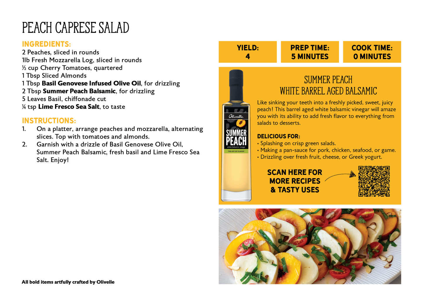 Summer Peach White Barrel Aged Balsamic